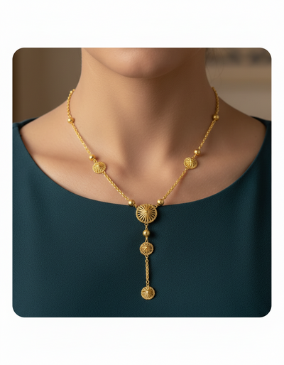 Circle Tassel Necklace